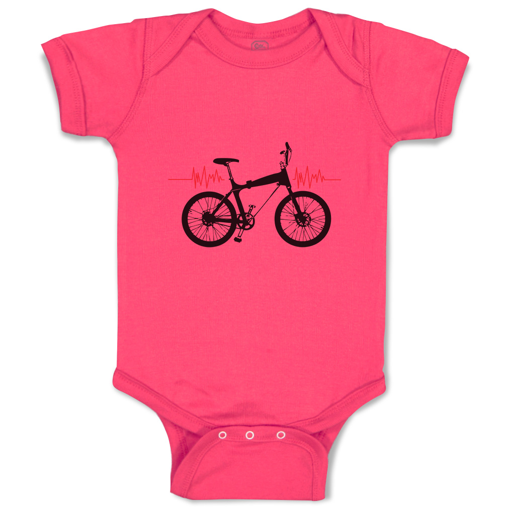 Baby Bodysuit Baby Bodysuit My Heart Beats for Bmx Sport Boy & Girl Baby Clothes - Picture 8 of 37