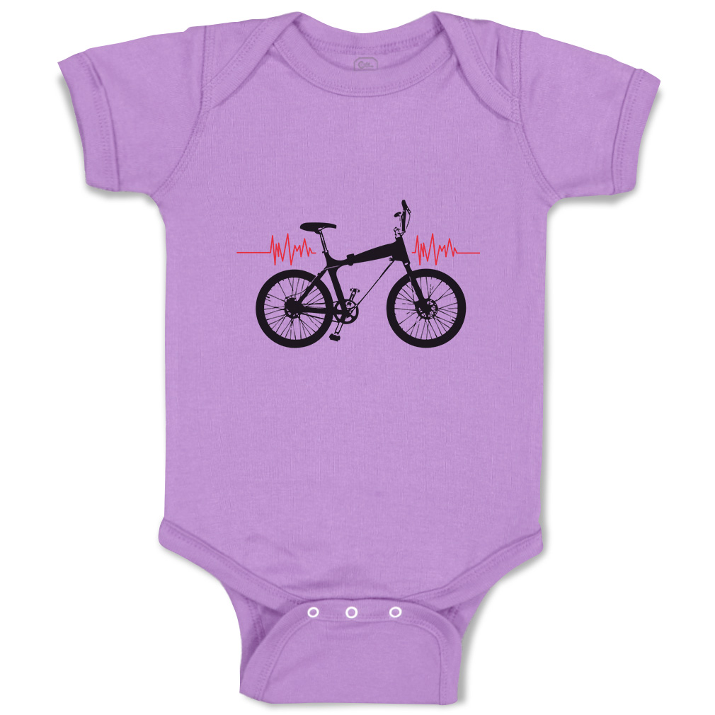 Baby Bodysuit Baby Bodysuit My Heart Beats for Bmx Sport Boy & Girl Baby Clothes - Picture 10 of 37