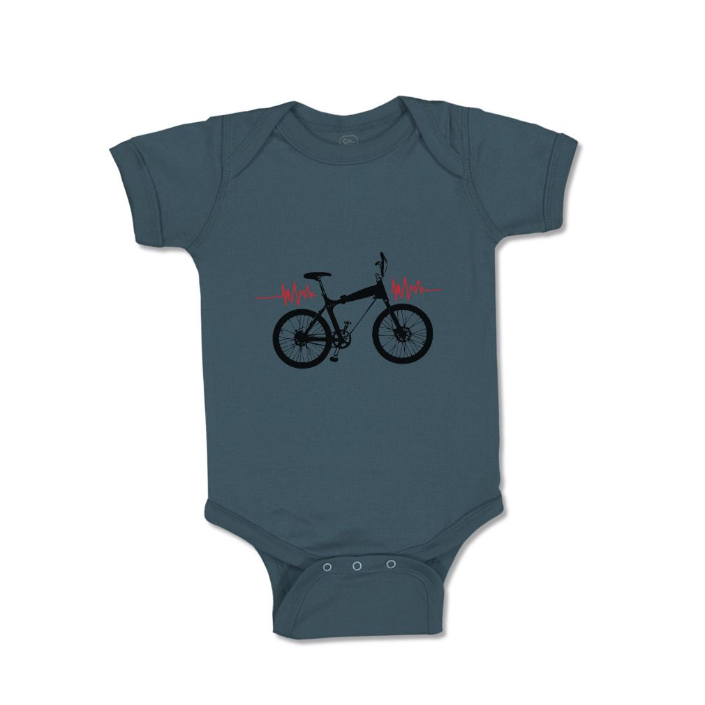 Baby Bodysuit Baby Bodysuit My Heart Beats for Bmx Sport Boy & Girl Baby Clothes - Picture 34 of 37