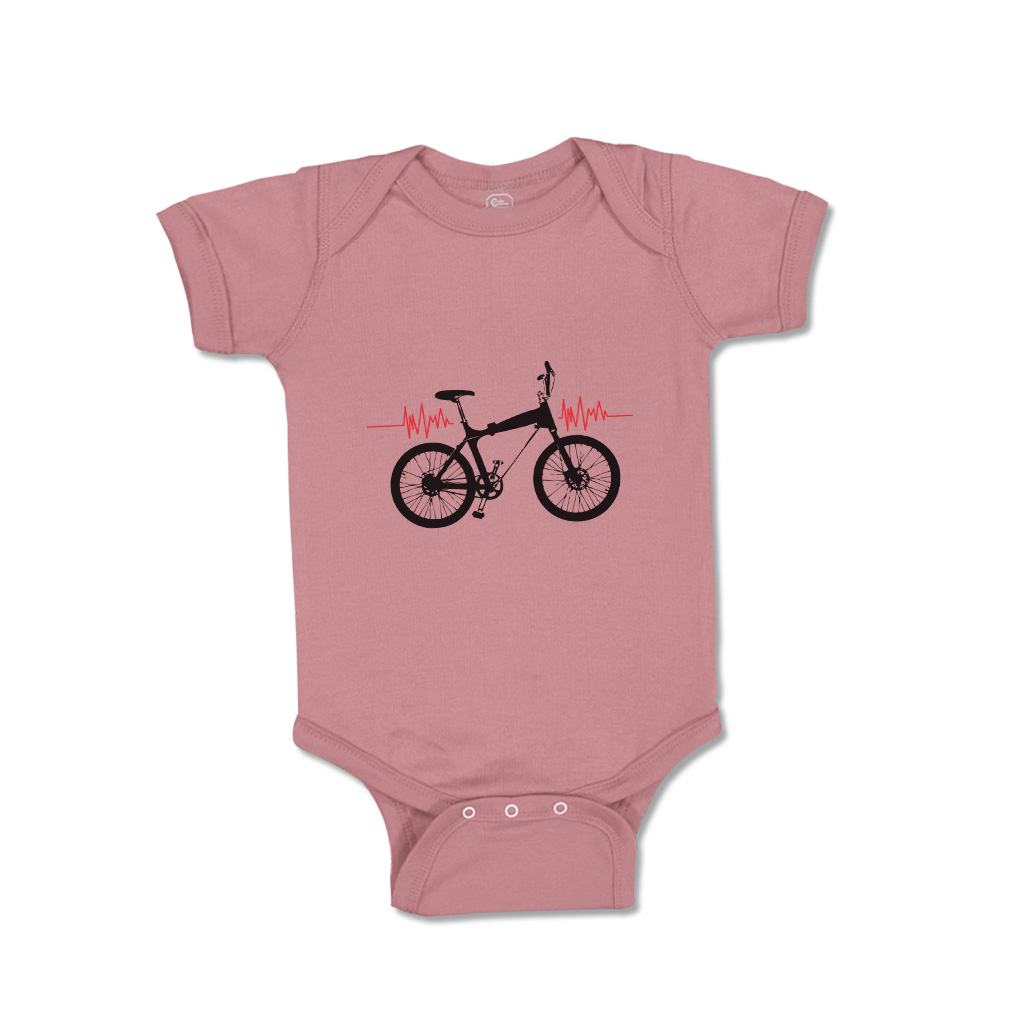 Baby Bodysuit Baby Bodysuit My Heart Beats for Bmx Sport Boy & Girl Baby Clothes - Picture 32 of 37