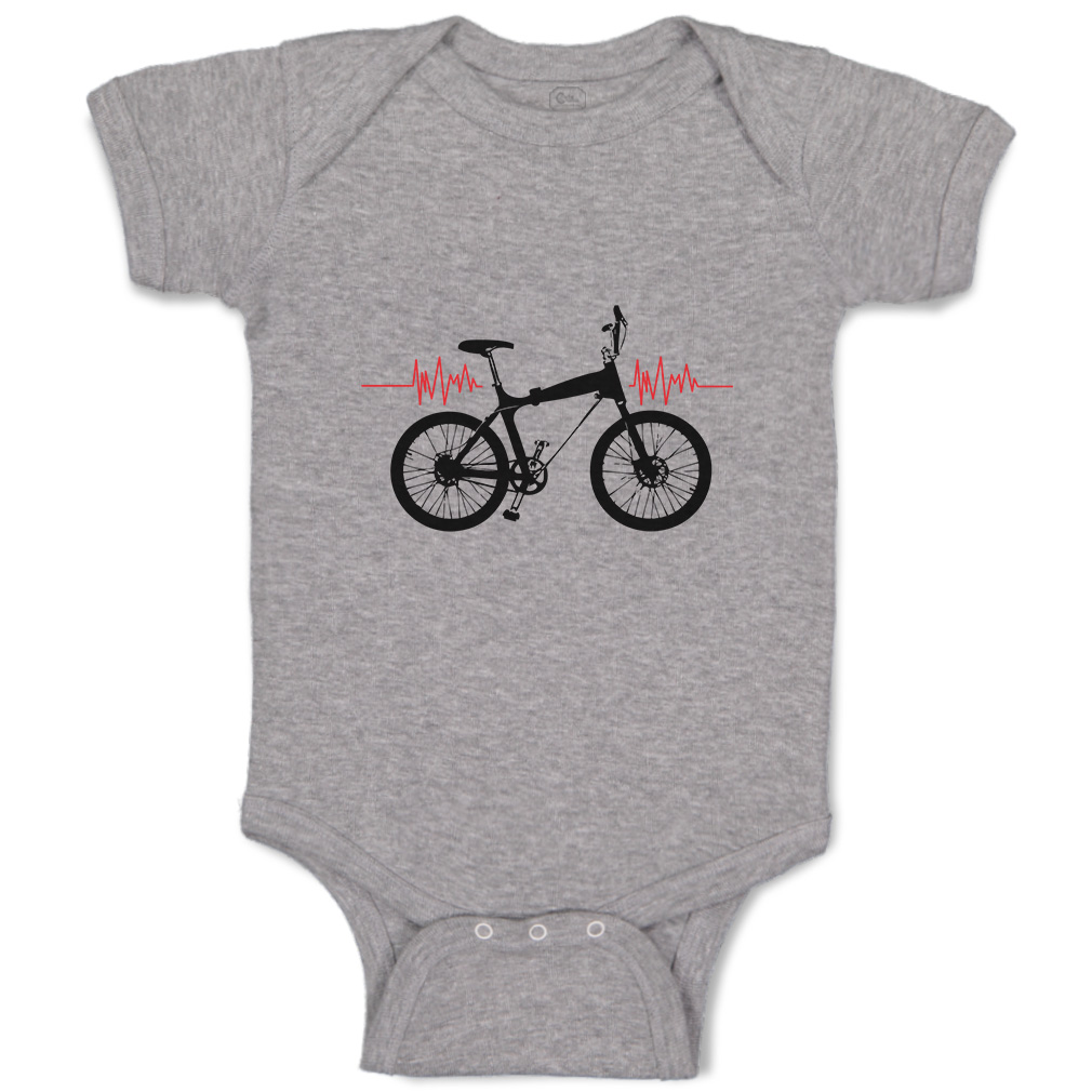 Baby Bodysuit Baby Bodysuit My Heart Beats for Bmx Sport Boy & Girl Baby Clothes - Picture 14 of 37