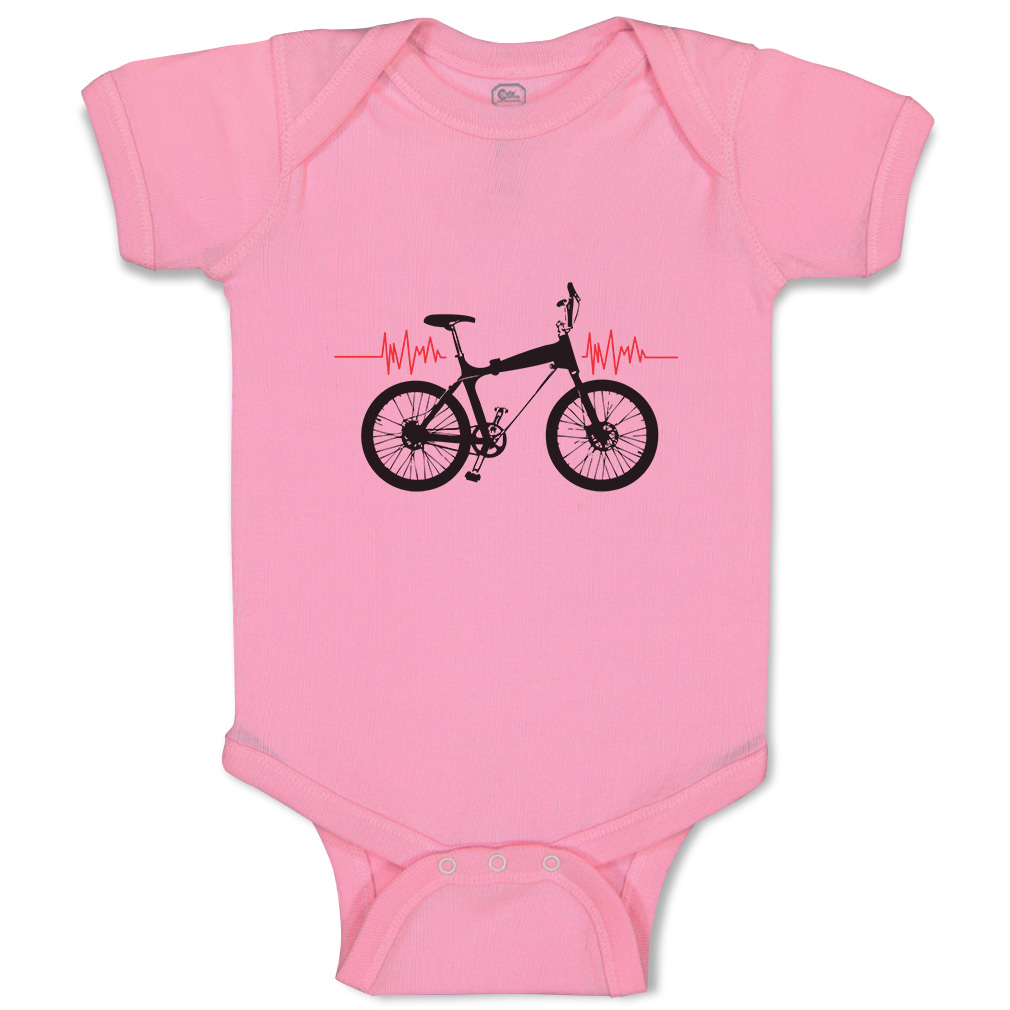 Baby Bodysuit Baby Bodysuit My Heart Beats for Bmx Sport Boy & Girl Baby Clothes - Picture 18 of 37