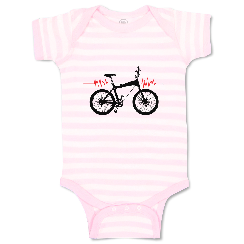 Baby Bodysuit Baby Bodysuit My Heart Beats for Bmx Sport Boy & Girl Baby Clothes - Picture 22 of 37