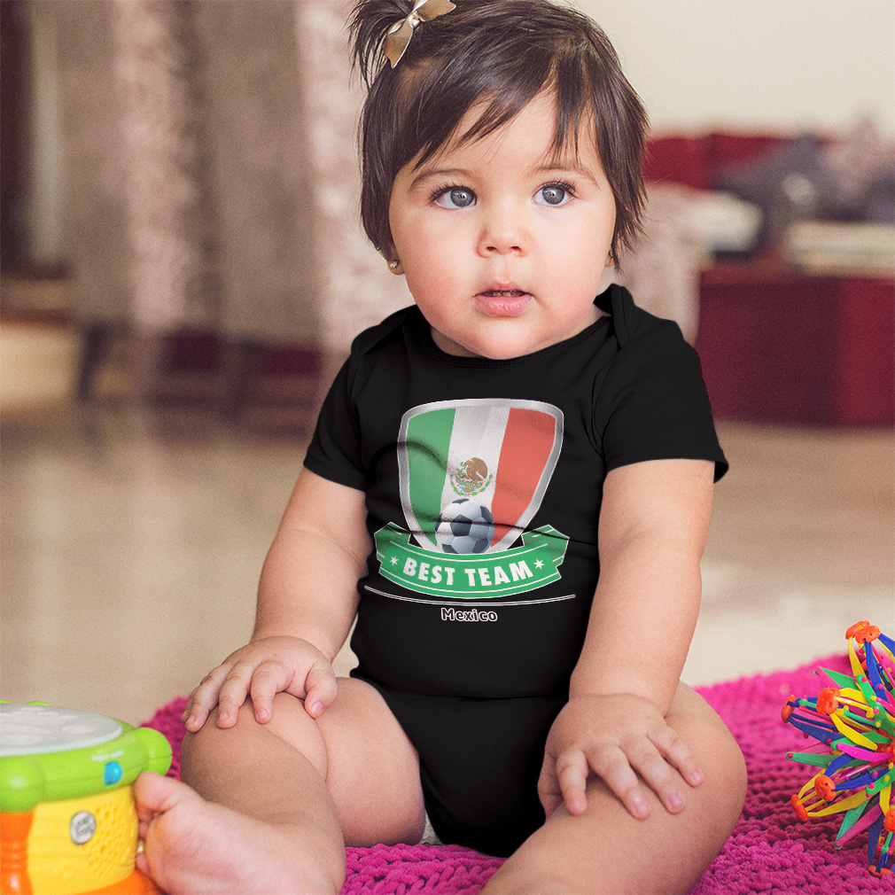 Baby Bodysuit Baby Bodysuit Mexico Soccer Best Team Shield Cotton America Cup - Picture 4 of 37