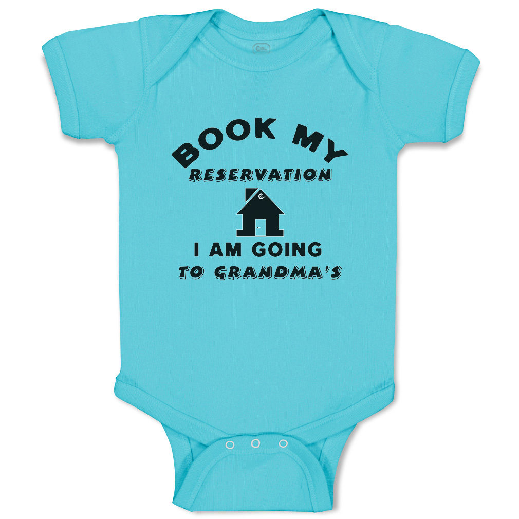 Baby Bodysuit Book My Reservation Grandma House Style A Boy & Girl Baby Clothes - Picture 21 of 21
