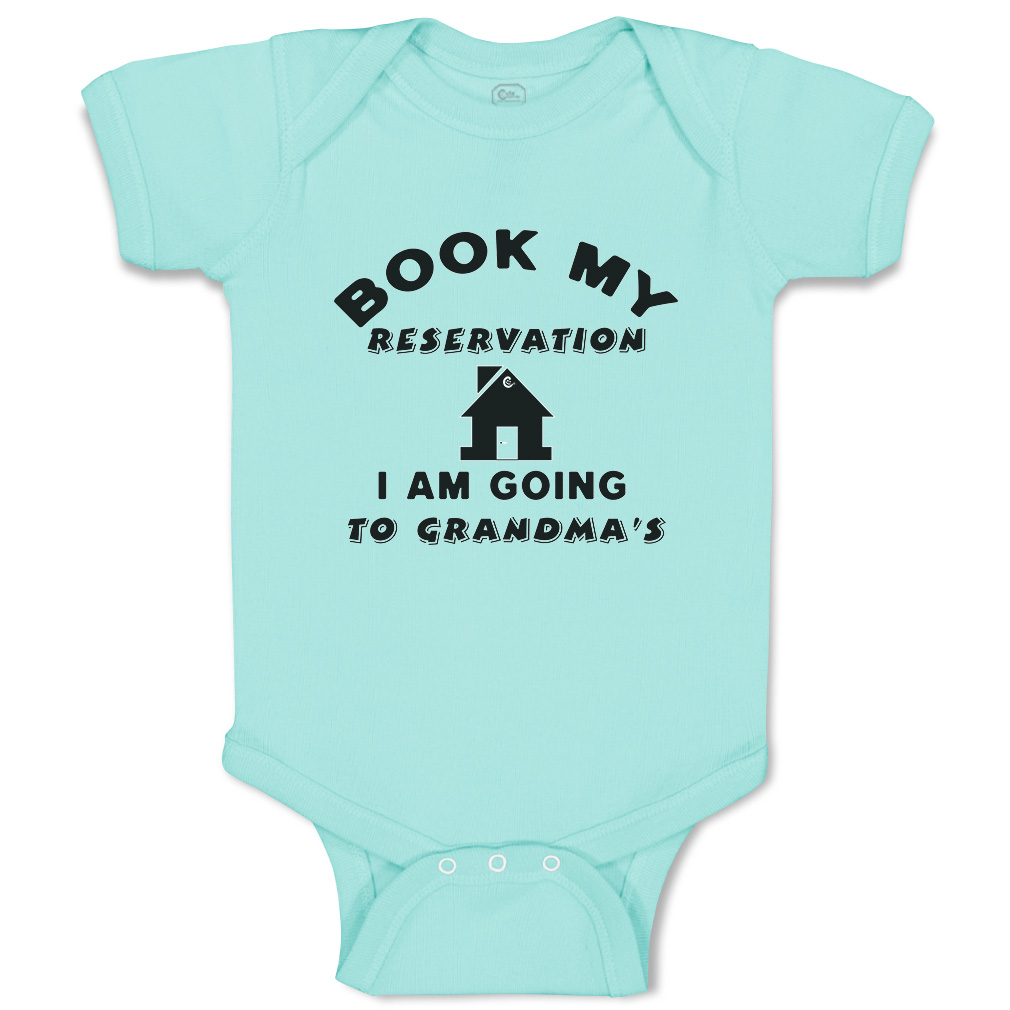 Baby Bodysuit Book My Reservation Grandma House Style A Boy & Girl Baby Clothes - Picture 20 of 21