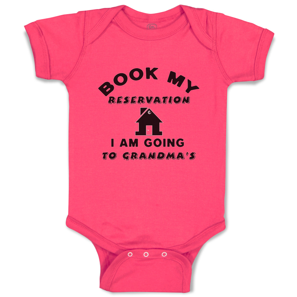 Baby Bodysuit Book My Reservation Grandma House Style A Boy & Girl Baby Clothes - Picture 7 of 21