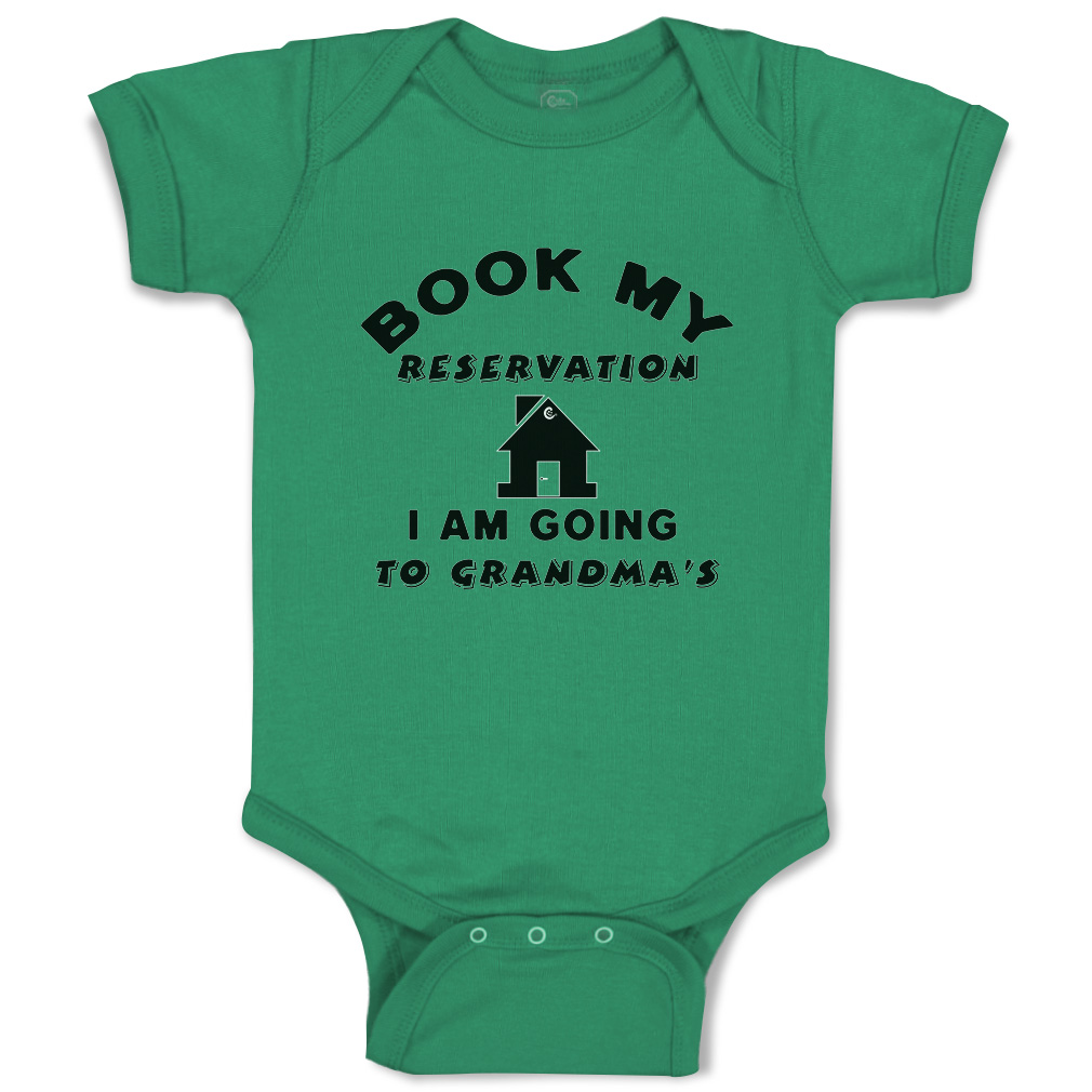 Baby Bodysuit Book My Reservation Grandma House Style A Boy & Girl Baby Clothes - Picture 8 of 21