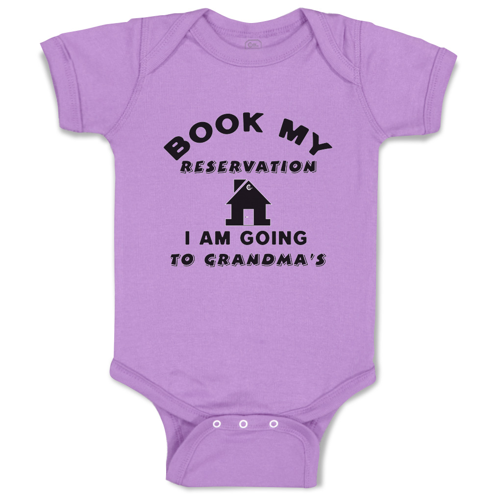 Baby Bodysuit Book My Reservation Grandma House Style A Boy & Girl Baby Clothes - Picture 9 of 21