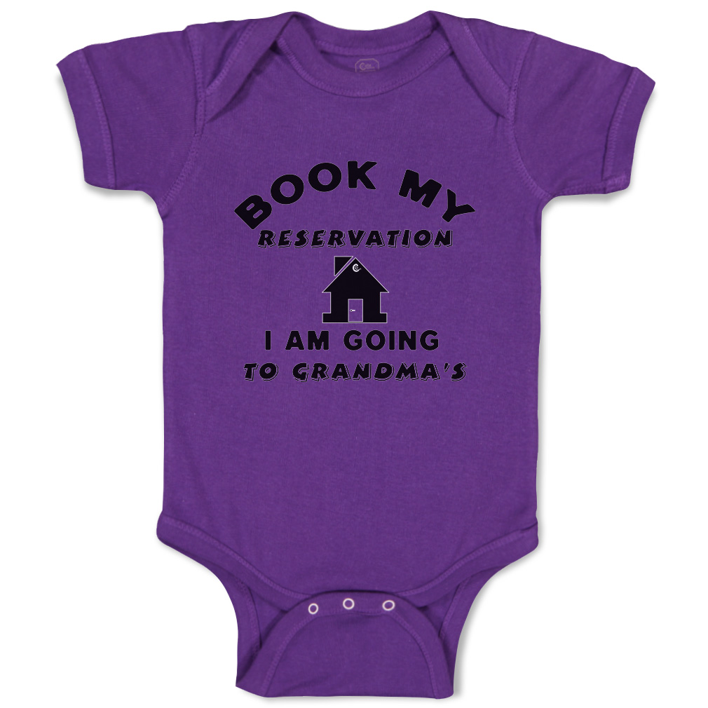 Baby Bodysuit Book My Reservation Grandma House Style A Boy & Girl Baby Clothes - Picture 13 of 21