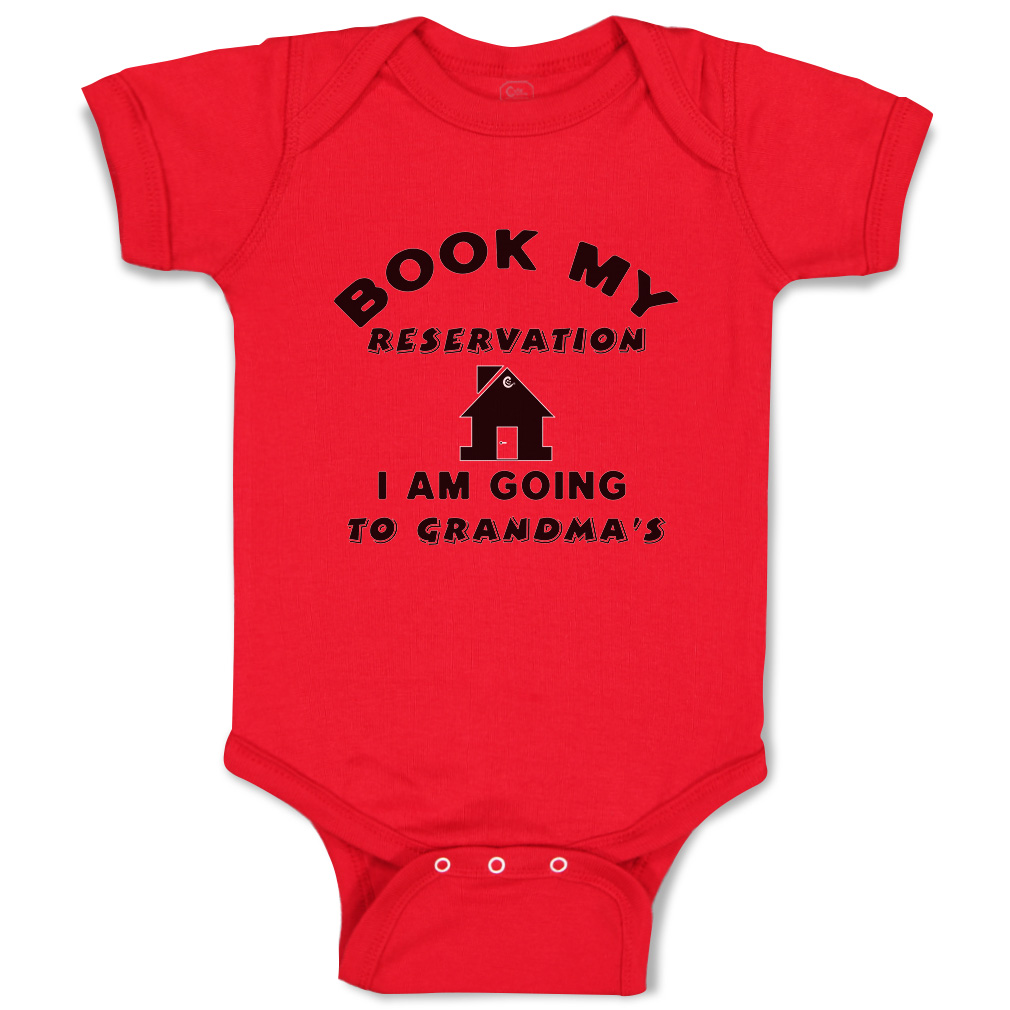 Baby Bodysuit Book My Reservation Grandma House Style A Boy & Girl Baby Clothes - Picture 14 of 21