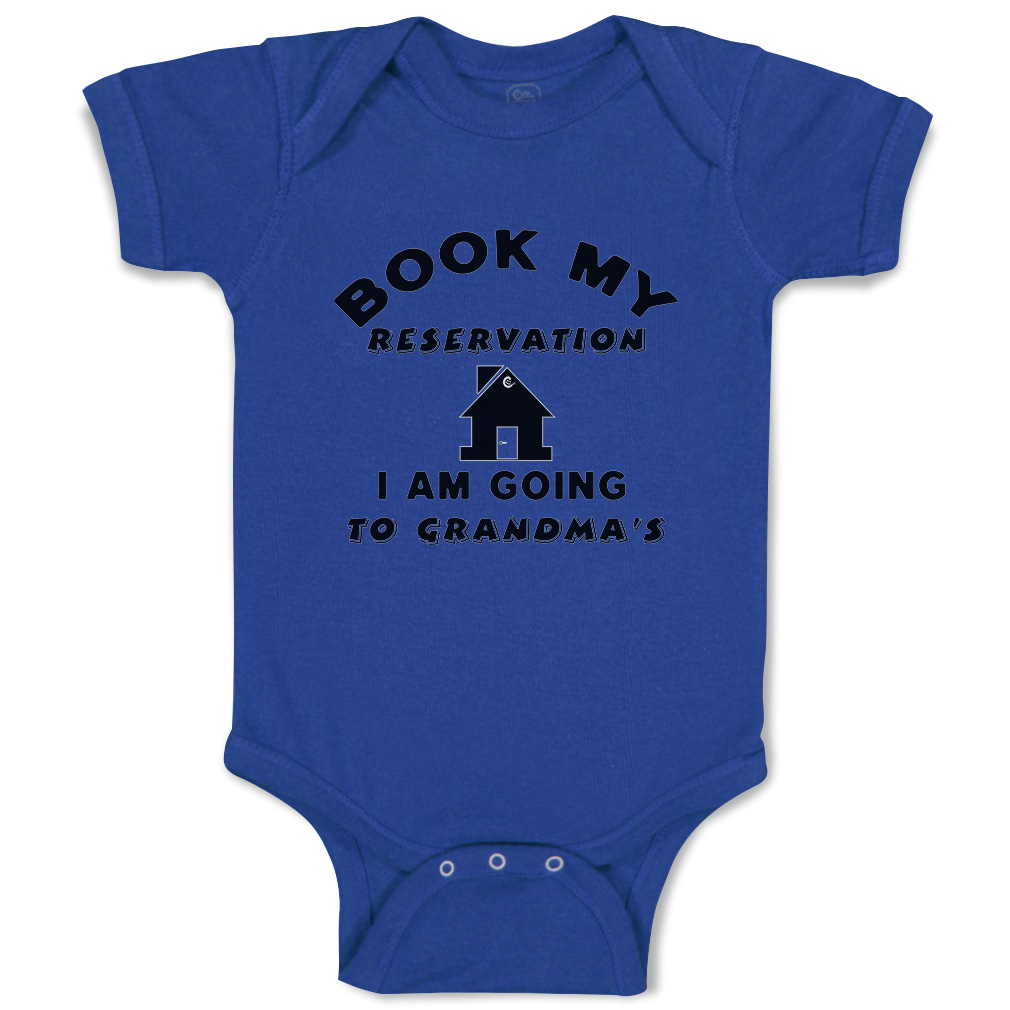 Baby Bodysuit Book My Reservation Grandma House Style A Boy & Girl Baby Clothes - Picture 15 of 21