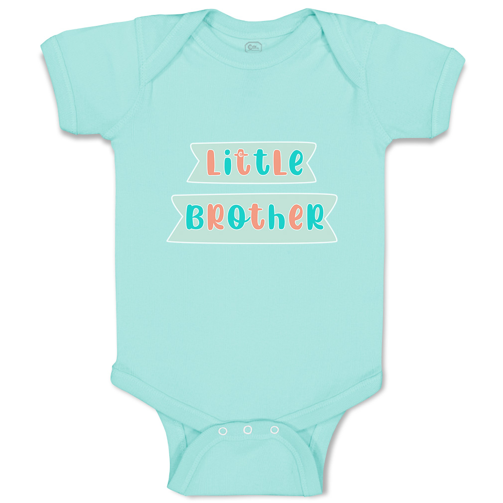 Baby Bodysuit Little Brother Funny Cotton Boy & Girl Baby Clothes - Picture 20 of 21