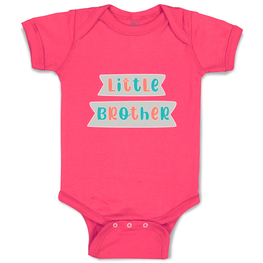 Baby Bodysuit Little Brother Funny Cotton Boy & Girl Baby Clothes - Picture 7 of 21