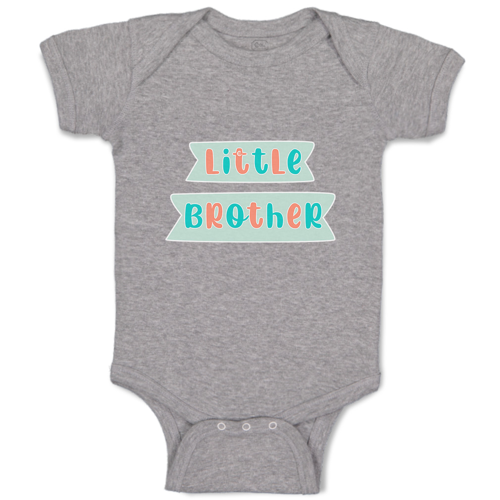 Baby Bodysuit Little Brother Funny Cotton Boy & Girl Baby Clothes - Picture 12 of 21