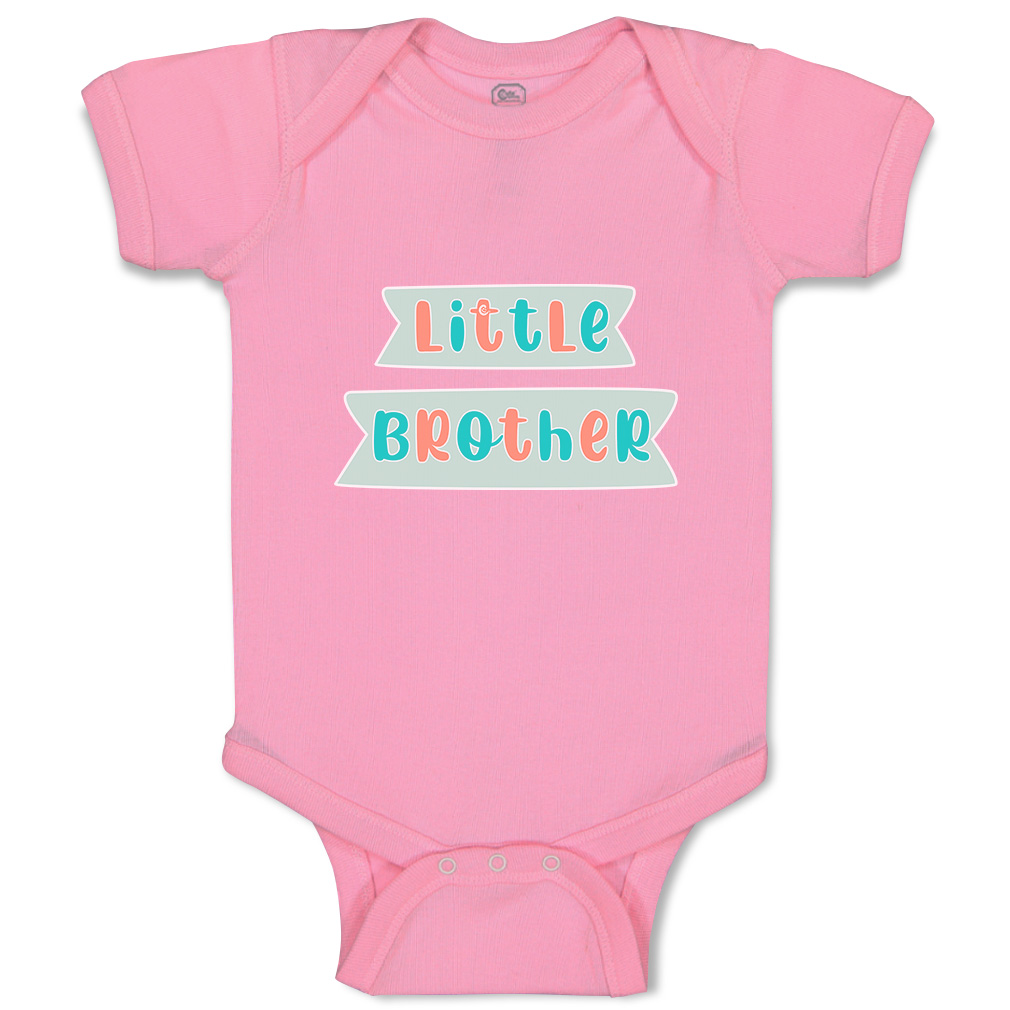 Baby Bodysuit Little Brother Funny Cotton Boy & Girl Baby Clothes - Picture 16 of 21