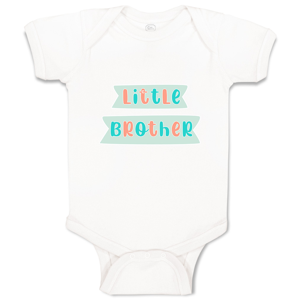 Baby Bodysuit Little Brother Funny Cotton Boy & Girl Baby Clothes - Picture 17 of 21