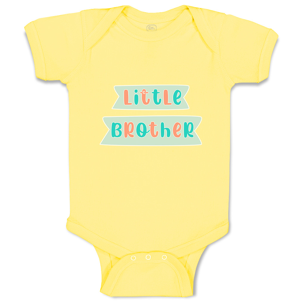 Baby Bodysuit Little Brother Funny Cotton Boy & Girl Baby Clothes - Picture 18 of 21