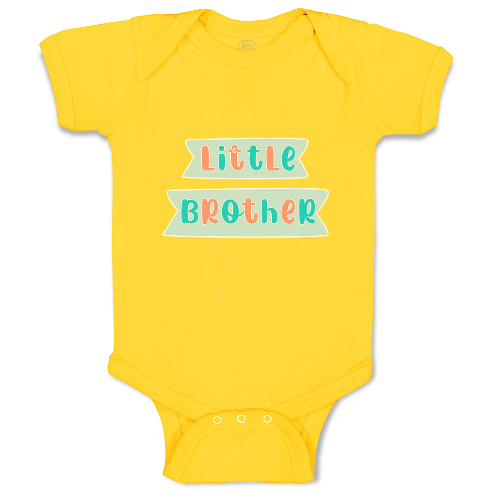 Baby Bodysuit Little Brother Funny Cotton Boy & Girl Baby Clothes - Picture 19 of 21