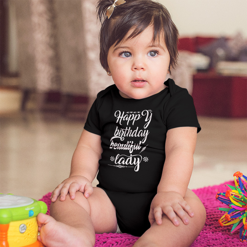 Baby Bodysuit Happy Birthday Beautiful Lady Flowers Leaves Funny Cotton - Picture 4 of 21