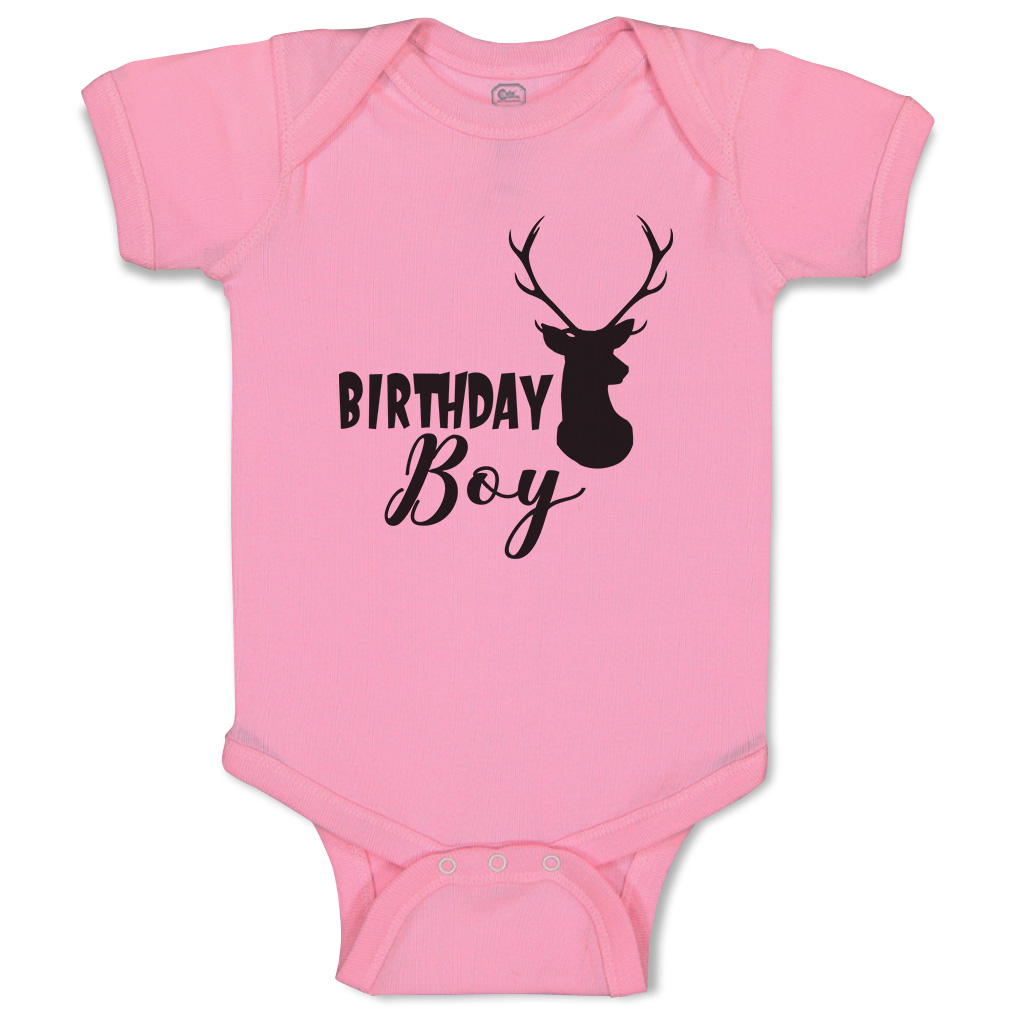 Baby Bodysuit Birthday Boy Reindeer Funny Cotton Boy & Girl Baby Clothes - Picture 16 of 21