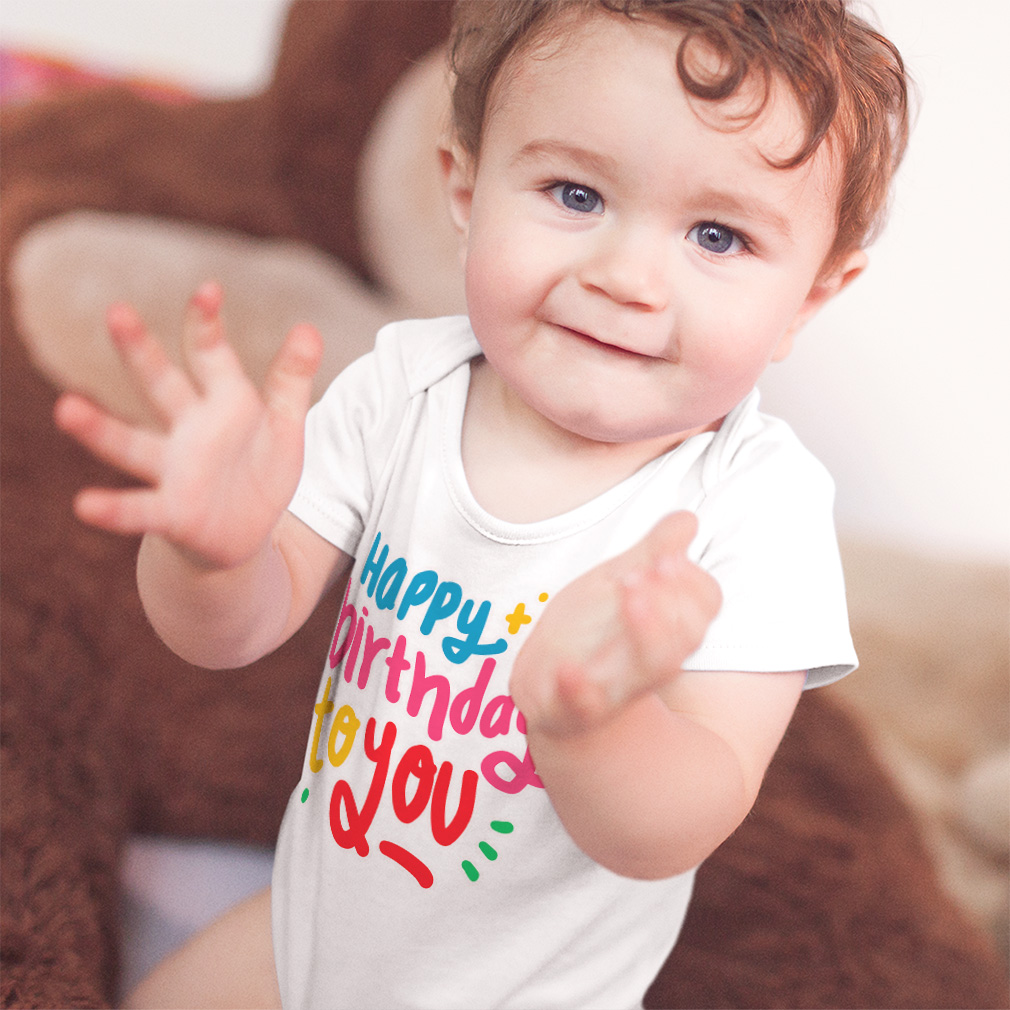 Baby Bodysuit Happy Birthday to You Funny Cotton Boy & Girl Baby Clothes - Picture 2 of 21