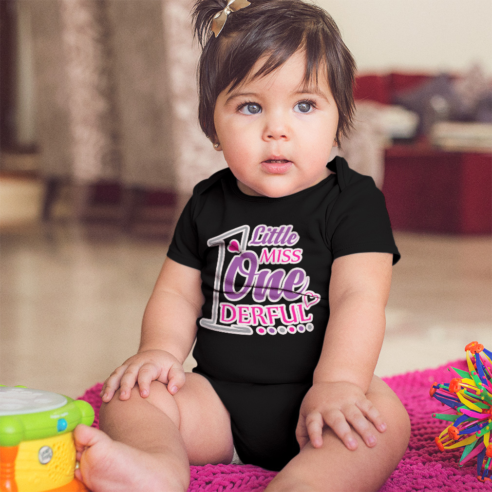 Baby Bodysuit 1 Little Miss Wonderful Heart Funny Cotton Boy & Girl Baby Clothes - Picture 4 of 21