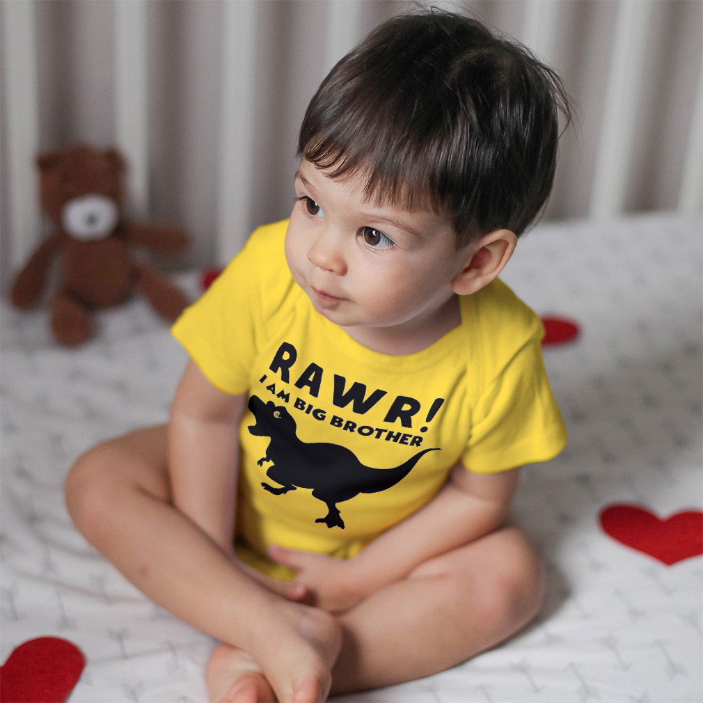 Baby Bodysuit I Am Big Brother Dinosaur Funny Cotton Boy & Girl Baby Clothes - Picture 3 of 21