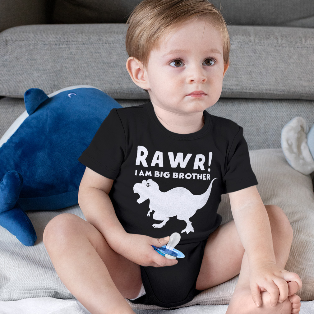 Baby Bodysuit I Am Big Brother Dinosaur Funny Cotton Boy & Girl Baby Clothes - Picture 4 of 21