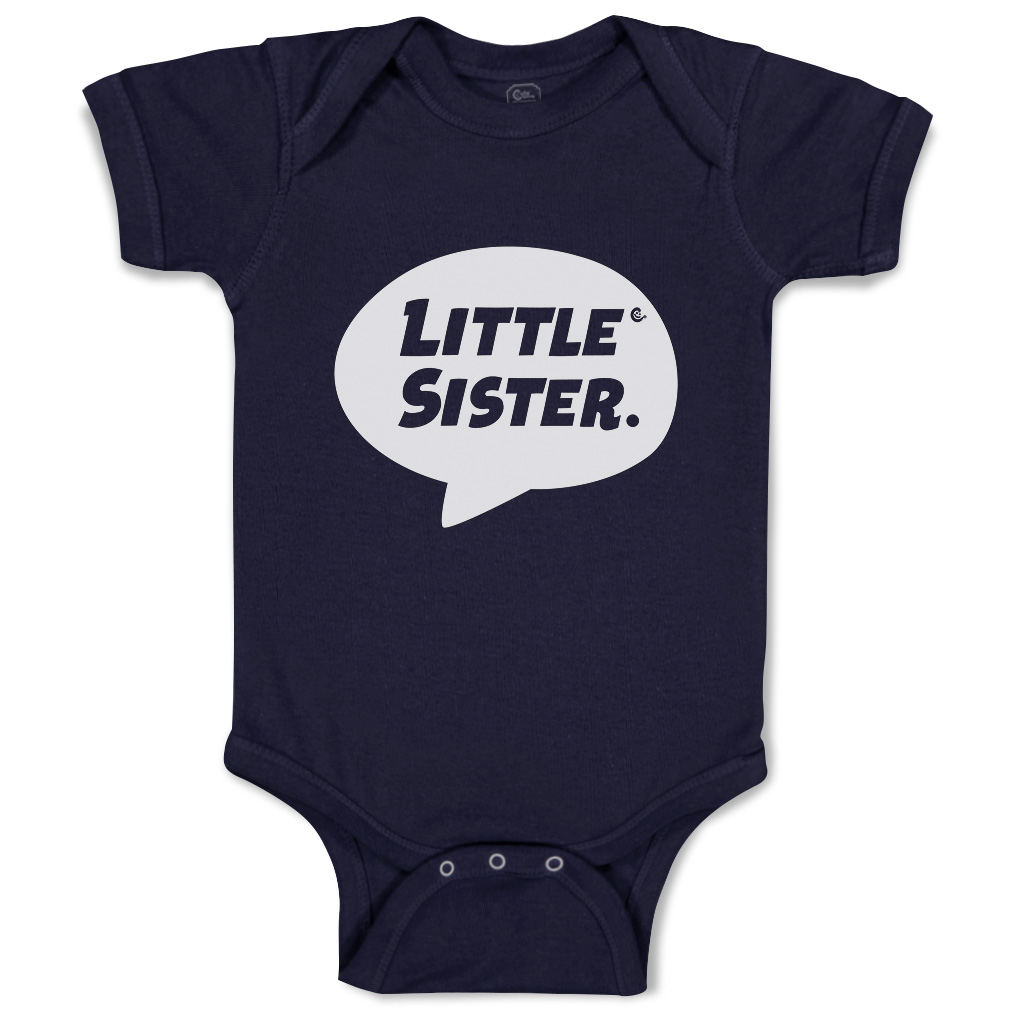 Baby Bodysuit Little Sister Funny Cotton Boy & Girl Baby Clothes - Picture 11 of 21