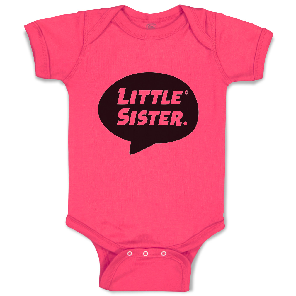Baby Bodysuit Little Sister Funny Cotton Boy & Girl Baby Clothes - Picture 7 of 21