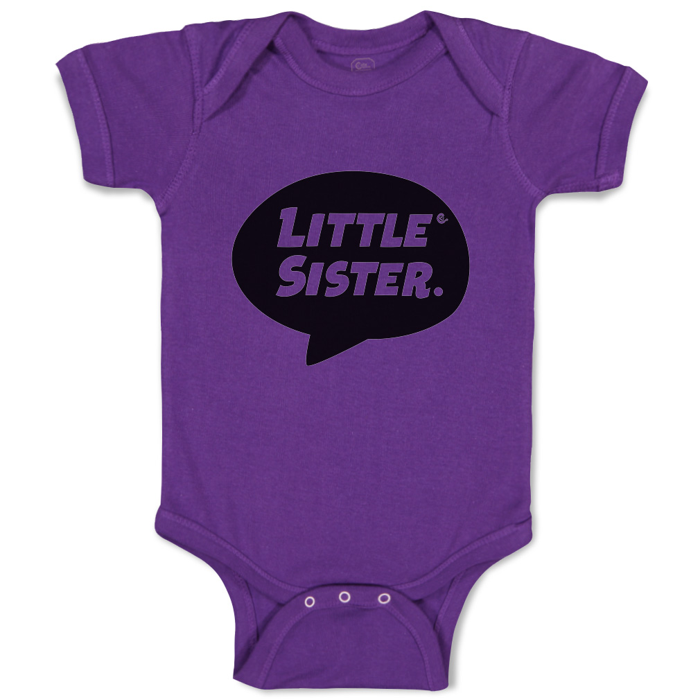 Baby Bodysuit Little Sister Funny Cotton Boy & Girl Baby Clothes - Picture 13 of 21