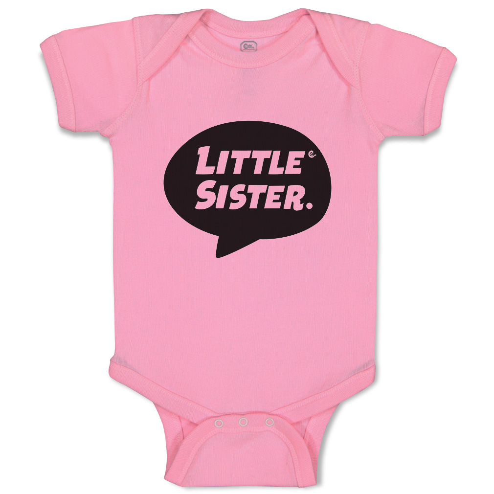 Baby Bodysuit Little Sister Funny Cotton Boy & Girl Baby Clothes - Picture 16 of 21