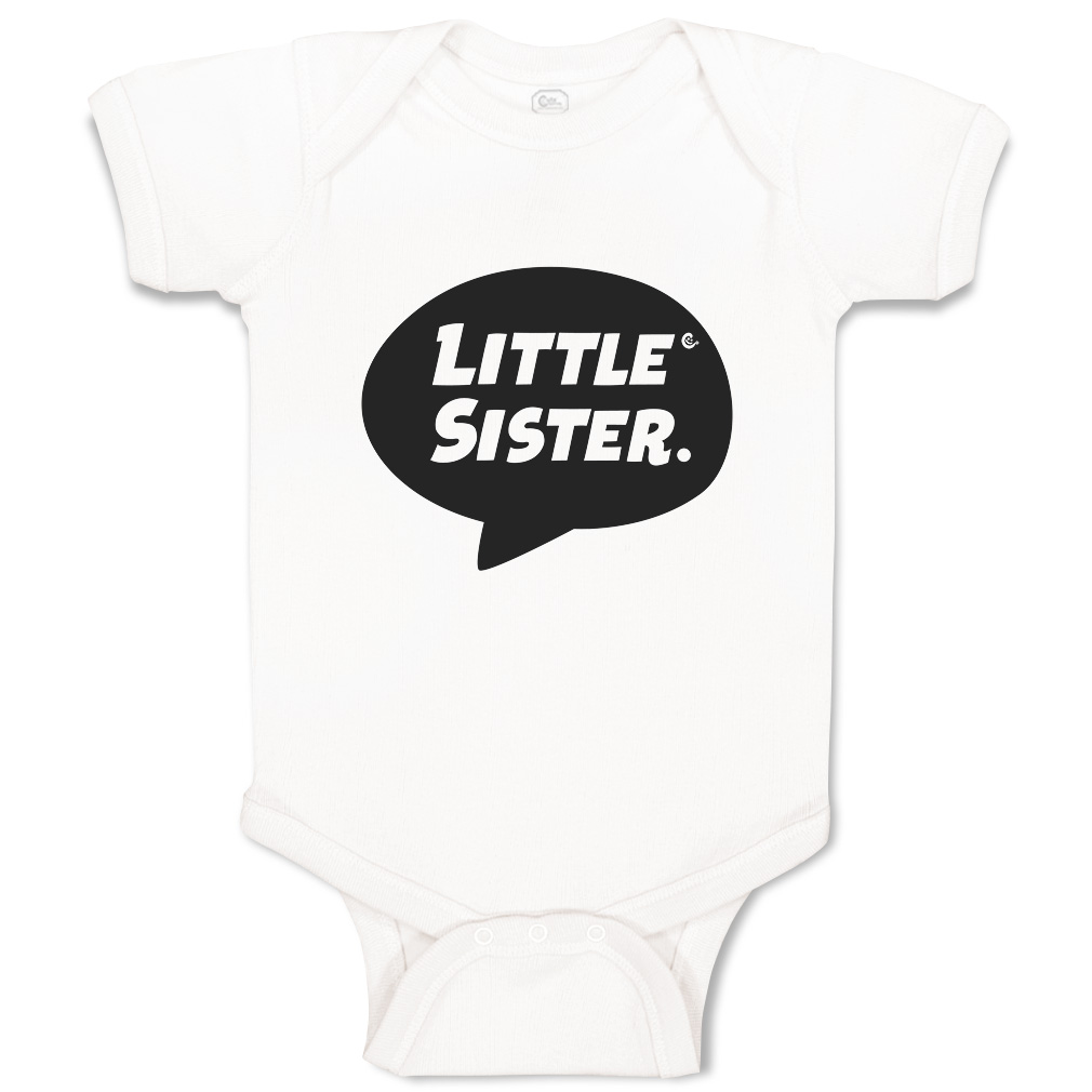 Baby Bodysuit Little Sister Funny Cotton Boy & Girl Baby Clothes - Picture 17 of 21