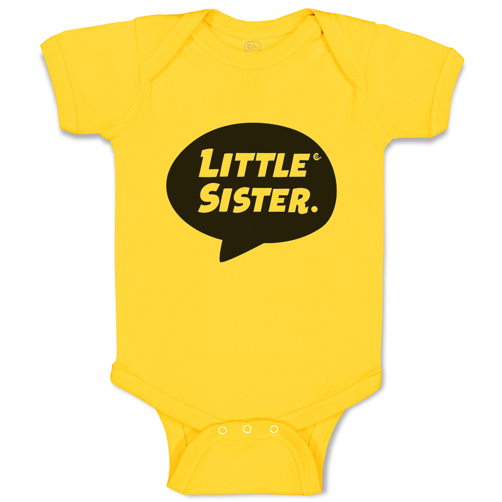 Baby Bodysuit Little Sister Funny Cotton Boy & Girl Baby Clothes - Picture 19 of 21