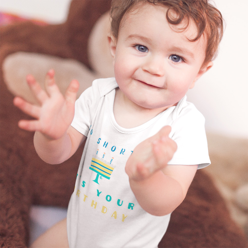 Baby Bodysuit Go Shorty Your Birthday Cakes Funny Cotton Boy & Girl Baby Clothes - Picture 2 of 21