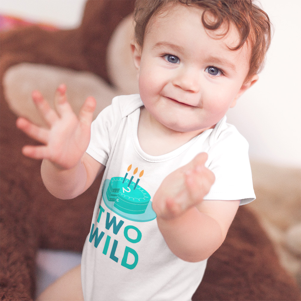 Baby Bodysuit 2 Wild Cake Candle Funny Cotton Boy & Girl Baby Clothes - Picture 2 of 21