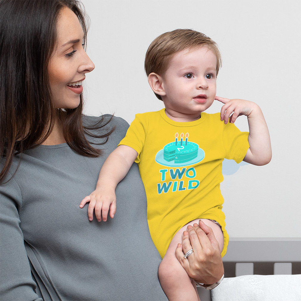 Baby Bodysuit 2 Wild Cake Candle Funny Cotton Boy & Girl Baby Clothes - Picture 3 of 21