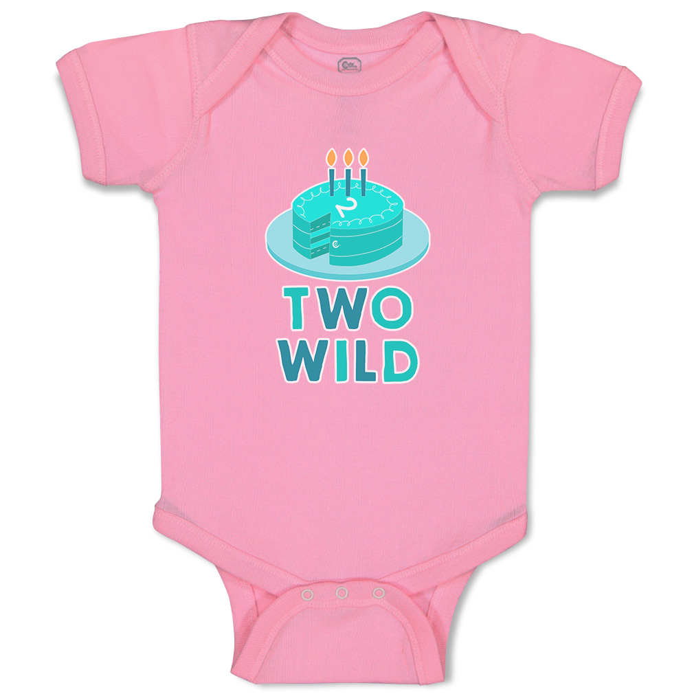 Baby Bodysuit 2 Wild Cake Candle Funny Cotton Boy & Girl Baby Clothes - Picture 16 of 21
