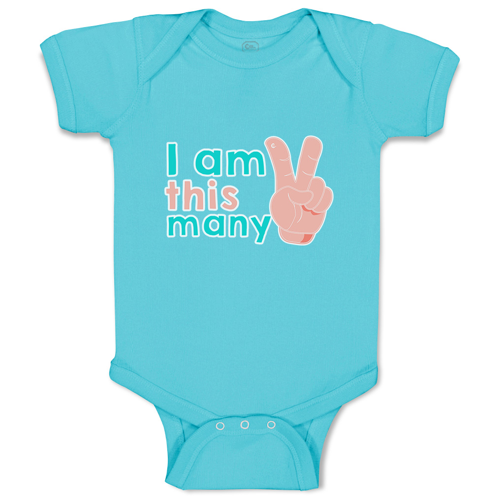 Baby Bodysuit I Am This Many Handprint Funny Cotton Boy & Girl Baby Clothes - Picture 21 of 21