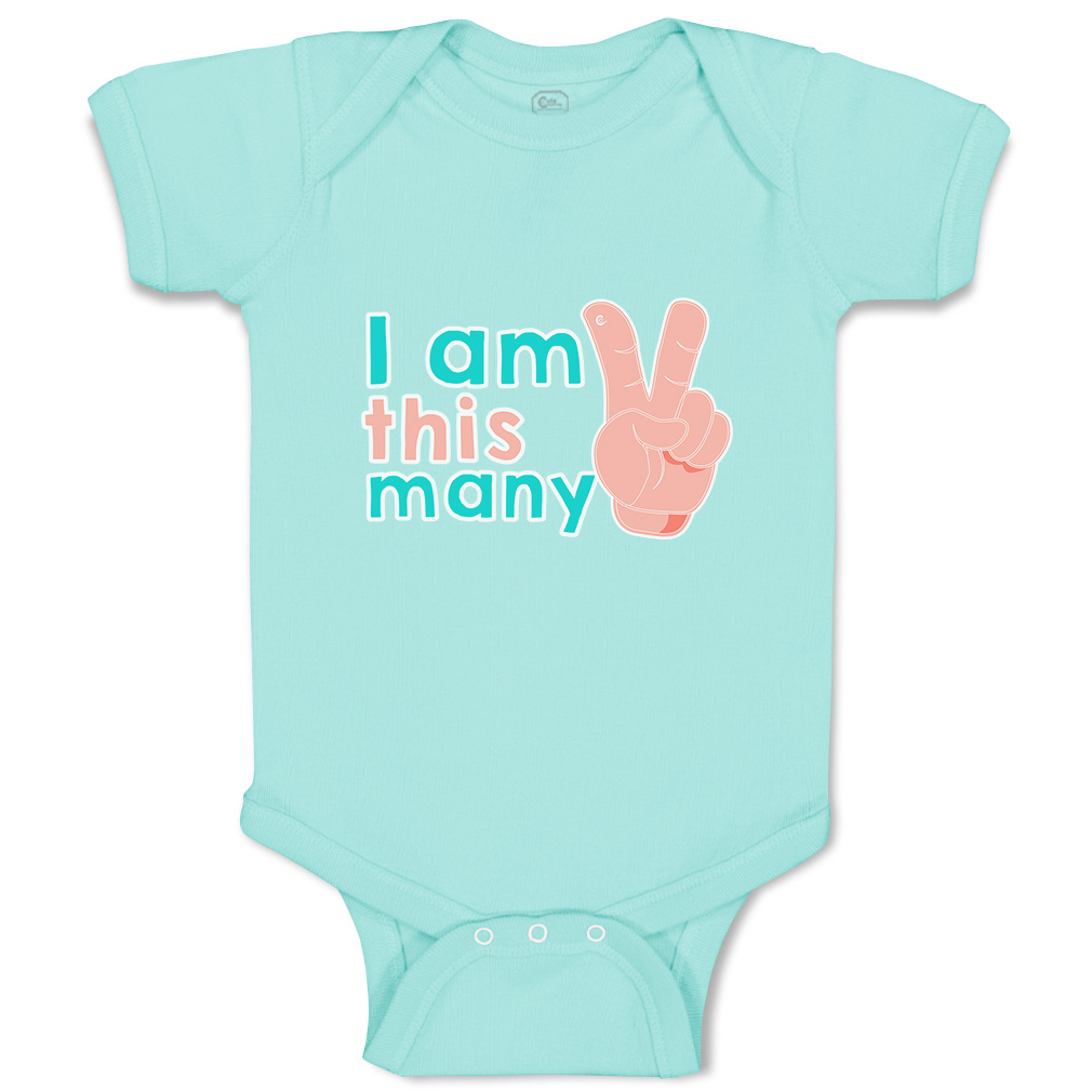Baby Bodysuit I Am This Many Handprint Funny Cotton Boy & Girl Baby Clothes - Picture 20 of 21