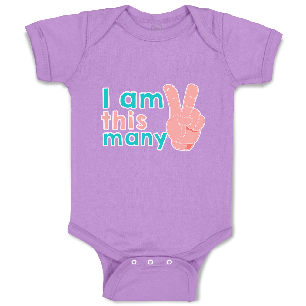 Baby Bodysuit I Am This Many Handprint Funny Cotton Boy & Girl Baby Clothes - Picture 9 of 21