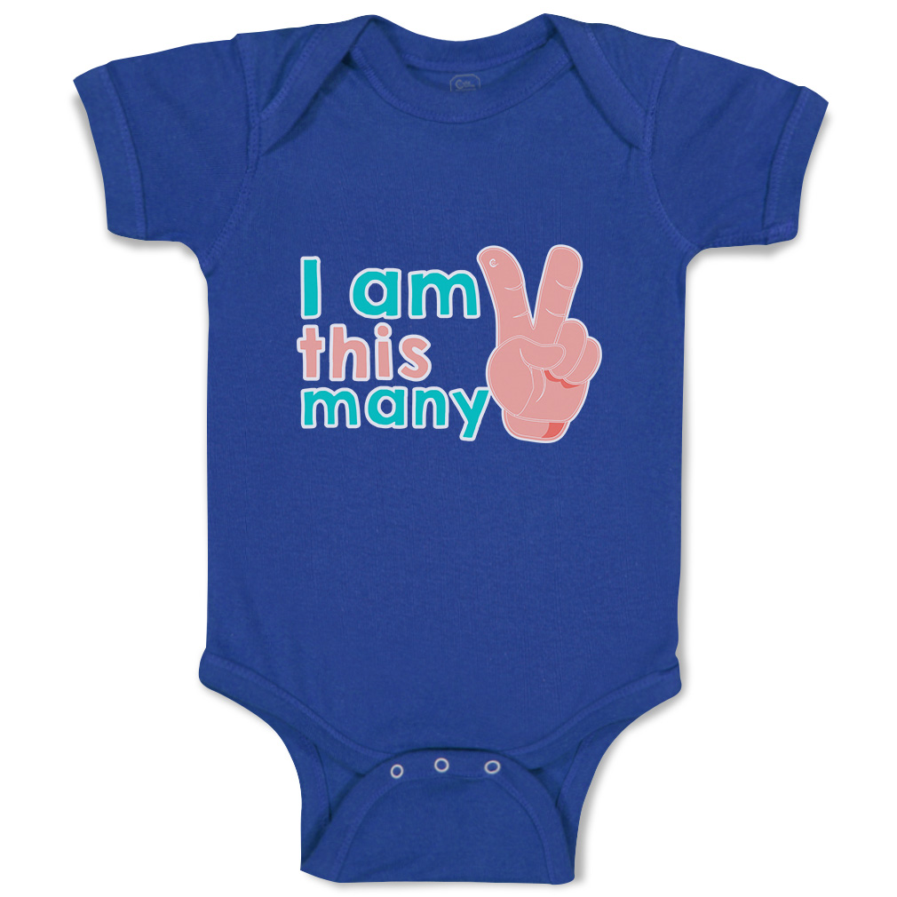 Baby Bodysuit I Am This Many Handprint Funny Cotton Boy & Girl Baby Clothes - Picture 15 of 21