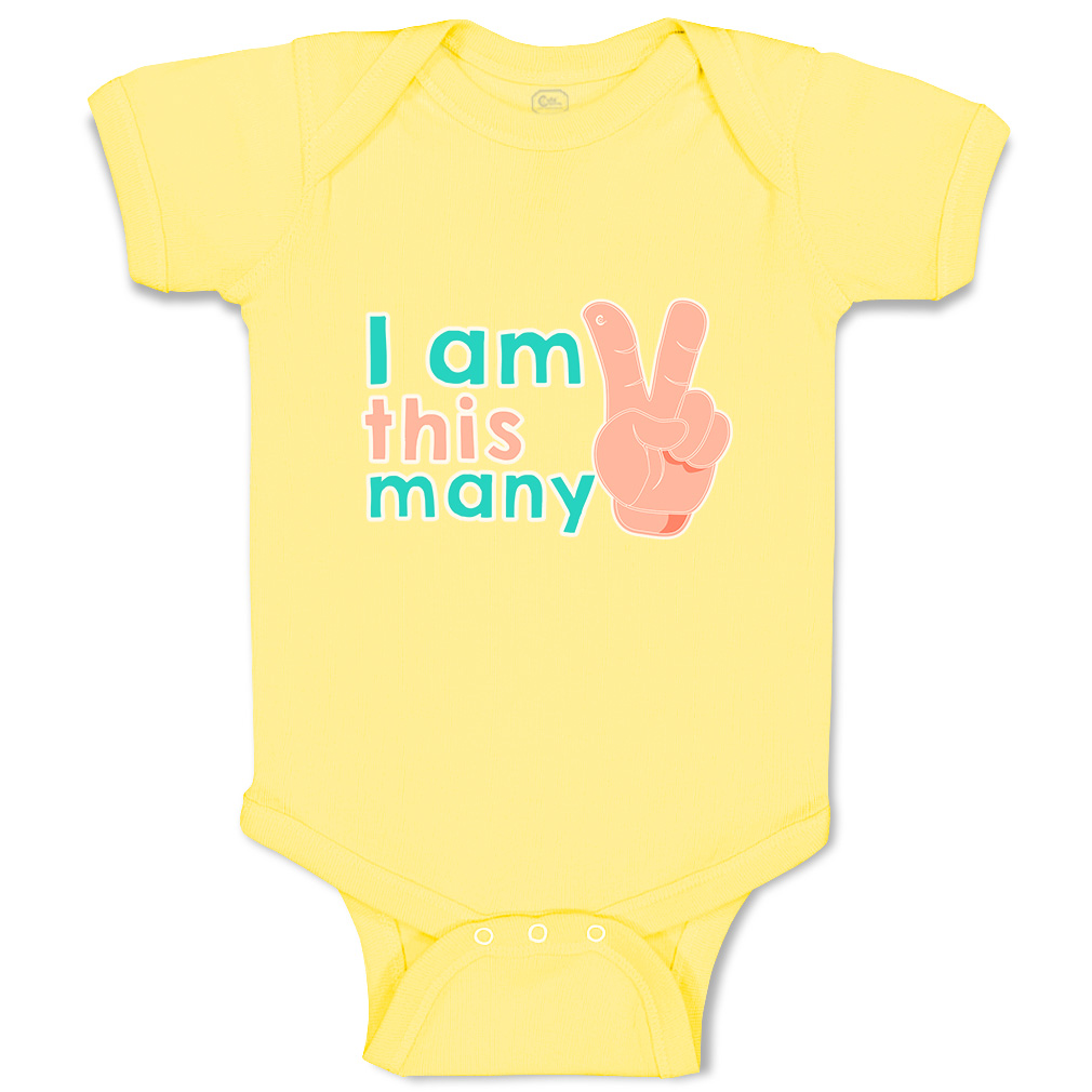 Baby Bodysuit I Am This Many Handprint Funny Cotton Boy & Girl Baby Clothes - Picture 18 of 21