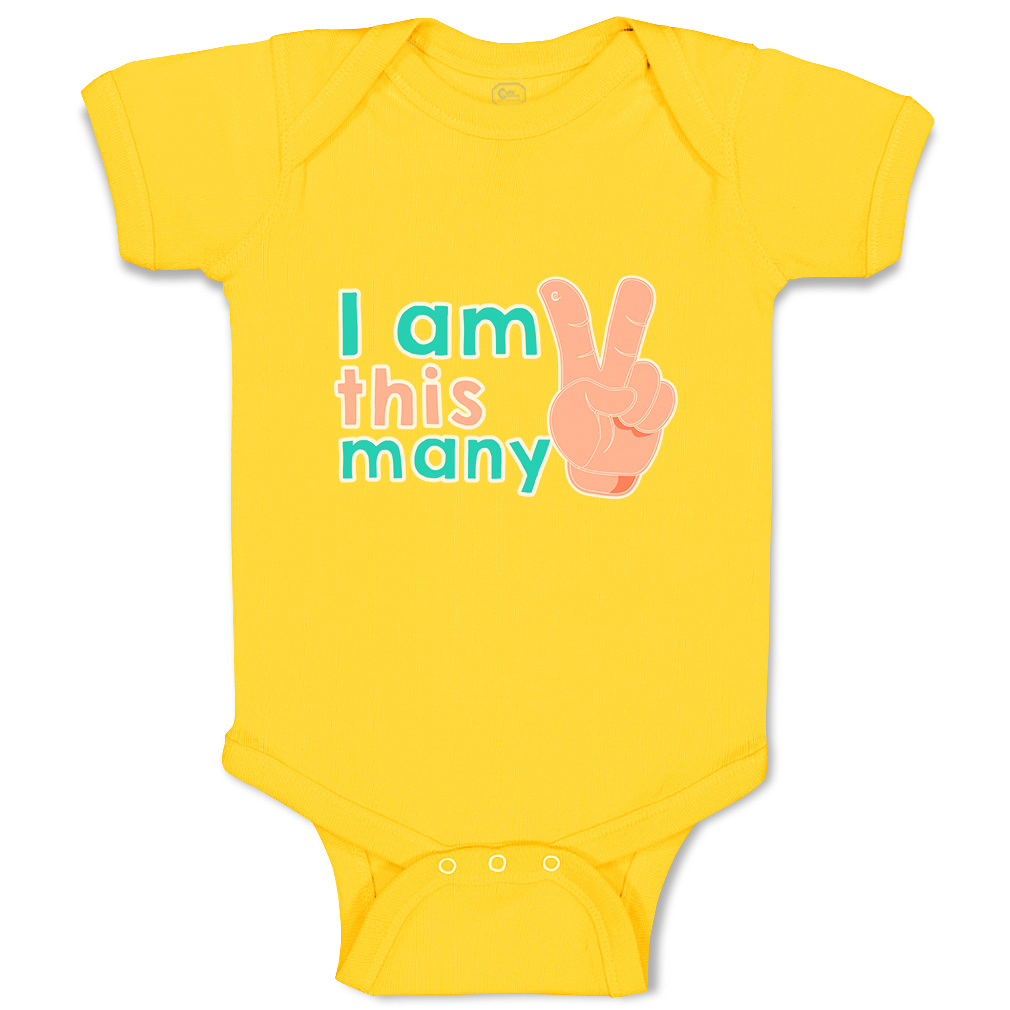 Baby Bodysuit I Am This Many Handprint Funny Cotton Boy & Girl Baby Clothes - Picture 19 of 21