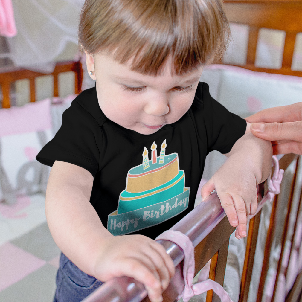 Baby Bodysuit Happy Birthday Cakes Funny Cotton Boy & Girl Baby Clothes - Picture 4 of 21