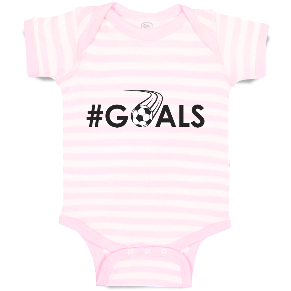 Baby Bodysuit Baby Bodysuit Goals Sports Cotton Boy & Girl Striped Baby Clothes - Picture 22 of 37